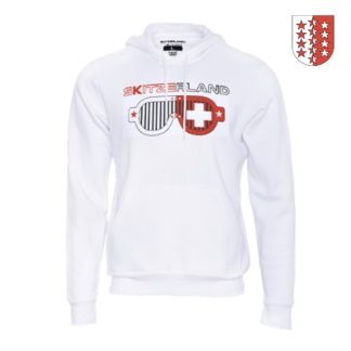 Hoodie SKITZERLAND® REGIO VALAIS Blanc / White