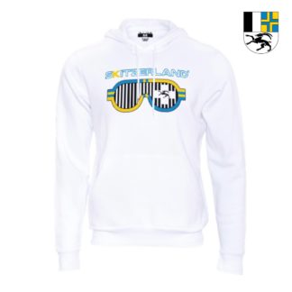 Hoodie SKITZERLAND® REGIO GRAUBUNDEN GRISONS Blanc / White